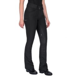 Damskie spodnie jeździeckie o pełnej przyczepności ELT Comfort Ride Jodhpur. Czarne spodnie materiałowe damskie ELT, l, bez wzorów, z elastanu. Za 450.00 zł.