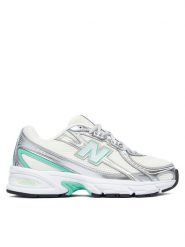 New Balance Sneakersy G7402H8 Srebrny. Szare buty sportowe dziewczęce New Balance, bez wzorów, z meshu, bez zapięcia. Za 449.99 zł.
