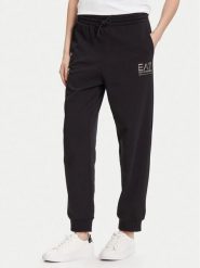 EA7 Emporio Armani Spodnie dresowe 7W000418 AF12473 MC021 Czarny Regular Fit. Czarne spodnie dresowe damskie EA7 Emporio Armani, xxl, bez wzorów, z bawełny. Za 299.99 zł.