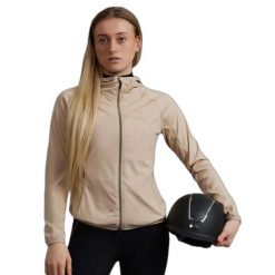 Kurtka jeździecka dla kobiet Premier Equine Franca. Brązowe kurtki damskie PREMIER EQUINE, bez wzorów, do jazdy konnej. Za 365.00 zł.