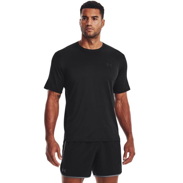 T-Shirt Under Armour Ua Tech Vent Ss Dorosłych. Czarne t-shirty męskie Under Armour, l, bez wzorów, z materiału, klasyczne, bez kołnierzyka. Za 189.68 zł.