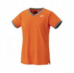 Koszulka tenisowa Yonex damska Crew Neck RG. Brązowe koszulki sportowe damskie YONEX, xs, bez wzorów, z materiału, bez kołnierzyka, bez ramiączek, na fitness i siłownię. Za 188.99 zł.