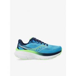 Buty do biegania męskie Saucony Guide 19. Niebieskie buty sportowe męskie Saucony, bez zapięcia, do biegania. Za 724.89 zł.