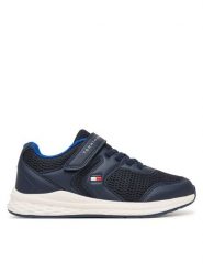 Tommy Hilfiger Sneakersy Low Cut Lace-Up T3X9-34378-1697 S Granatowy. Niebieskie buty sportowe chłopięce Tommy Hilfiger, bez wzorów, z materiału, bez zapięcia. Za 289.99 zł.