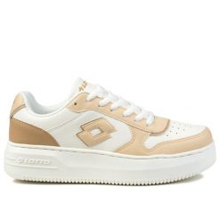 Buty damskie sportowe do chodzenia Lotto PALIOT. Białe obuwie sportowe damskie Lotto, bez wzorów, z materiału, trekkingowe. Za 129.00 zł.