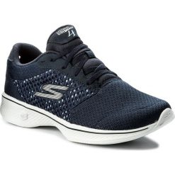 Buty SKECHERS - Exceed 14146/NVW Navy/White. Niebieskie obuwie sportowe damskie Skechers, z materiału. W wyprzedaży za 179.00 zł.