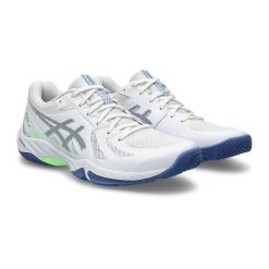 Buty do squasha męskie Asics Blade FF. Białe buty sportowe męskie Asics, bez zapięcia, do piłki ręcznej. Za 529.99 zł.