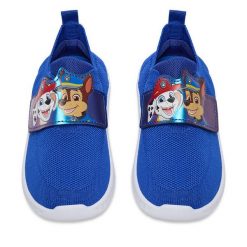 Sneakersy Paw Patrol. Niebieskie trampki i tenisówki chłopięce Paw Patrol, bez wzorów, bez zapięcia. Za 59.99 zł.