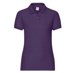 Koszulka Polo Damska. Fioletowe koszulki sportowe damskie Fruit of the Loom, m, bez wzorów, bez kołnierzyka, bez ramiączek. Za 65.99 zł.