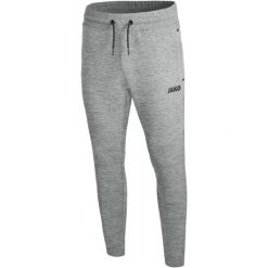 Spodnie dresowe Jako jogging Premium Basics. Szare spodnie sportowe męskie Jako, bez wzorów, z dresówki, do biegania. Za 251.25 zł.