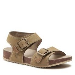 Sandały Timberland. Brązowe sandały dziewczęce Timberland, bez zapięcia. Za 169.99 zł.