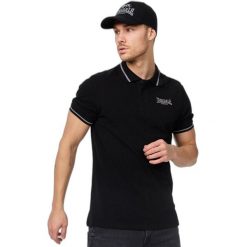 Polo Lonsdale Causton. Czarne koszulki polo męskie Lonsdale, m, bez wzorów, z materiału, bez ramiączek. Za 243.00 zł.