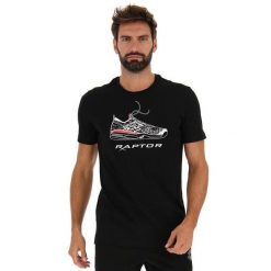 Koszulka tenisowa męska Lotto Squadra II Tee Raptor. Czarne koszulki sportowe męskie Lotto, m, bez wzorów, z bawełny, bez kołnierzyka, bez ramiączek, na fitness i siłownię. Za 75.00 zł.