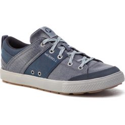 Półbuty MERRELL - Rant Discovery Lace Canvas J94093 Denim. Niebieskie półbuty na co dzień męskie Merrell, z denimu, eleganckie, bez zapięcia. W wyprzedaży za 199.00 zł.