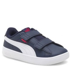 Sneakersy Puma. Niebieskie półbuty chłopięce Puma, bez wzorów, bez zapięcia. Za 119.99 zł.