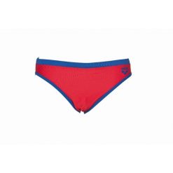 Kąpielówki slipy męskie na basen Arena Fundamentals Mid Brief. Czerwone kąpielówki męskie Arena, l, bez wzorów, do pływania. Za 49.99 zł.