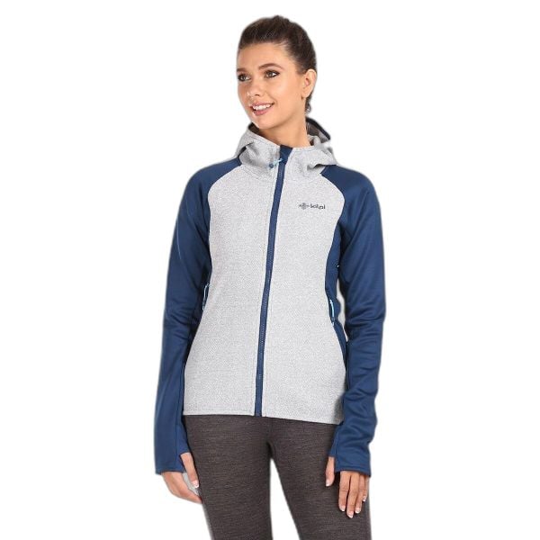 Bluza damska Kilpi Versam. Niebieskie bluzy damskie Kilpi, s, bez wzorów, z poliesteru, bez kaptura. Za 215.49 zł.
