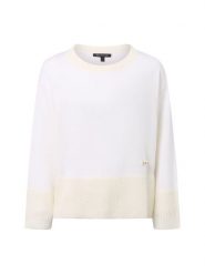 Armani Exchange Sweter z zawartością alpaki Kobiety biały, L. Białe swetry damskie Armani Exchange, l, bez wzorów, prążkowane, eleganckie, bez kołnierzyka, bez ramiączek, bez kaptura. Za 329.95 zł.
