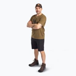 Koszulka męska PineMoose. Zielone koszulki sportowe męskie Pinewood, l, bez wzorów, z tkaniny, bez kołnierzyka, bez ramiączek, na fitness i siłownię. Za 139.99 zł.