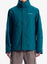 Kurtka z membraną męska Berghaus Rg Alpha 2.0 Shell Jkt Am. Niebieskie kurtki męskie Berghaus, l, bez wzorów, z materiału, bez kaptura. Za 681.99 zł.