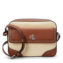 Torebka LAUREN RALPH LAUREN. Brązowe listonoszki damskie Lauren Ralph Lauren, bez wzorów, bez dodatków. Za 809.99 zł.