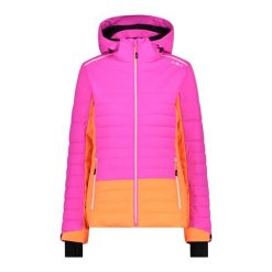 Damska kurtka narciarska softshell CMP. Czerwone kurtki damskie CMP, na zimę, bez wzorów, z softshellu, bez kaptura. Za 766.95 zł.