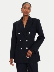Tommy Hilfiger Marynarka WW0WW42245 Granatowy Slim Fit. Niebieskie żakiety damskie Tommy Hilfiger, bez wzorów, z syntetyku. Za 949.99 zł.