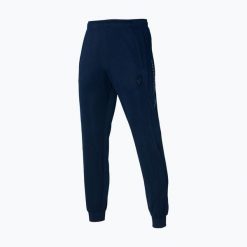 Spodnie piłkarskie męskie Mizuno Sergio Ramos Track. Niebieskie spodnie sportowe męskie Mizuno, m, bez wzorów, do piłki nożnej. Za 299.99 zł.