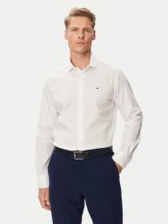 Tommy Hilfiger Koszula MW0MW45307 Biały Regular Fit. Białe koszule męskie Tommy Hilfiger, m, bez wzorów, z bawełny, biznesowe, bez kołnierzyka, bez ramiączek. Za 332.99 zł.