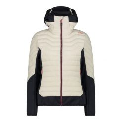 Kurtka damska turystyczna CMP 34Z2486. Białe kurtki sportowe damskie CMP, na zimę, s, bez wzorów, bez kaptura, narciarskie. Za 614.00 zł.