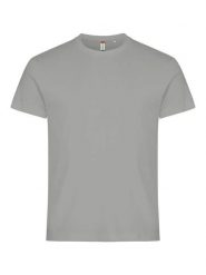Clique Basic-T T-shirt męska dopasowany krój. Szare t-shirty męskie CLIQUE, m, bez wzorów, z bawełny, bez kołnierzyka. Za 81.37 zł.