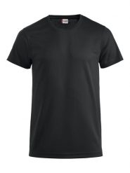 Clique T-shirt Ice-T z oddychającego materiału – black. Czarne t-shirty męskie CLIQUE, l, bez wzorów, bez kołnierzyka. Za 99.68 zł.