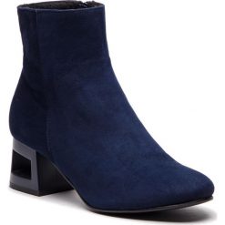 Botki SAGAN - 3072 Granatowy Welur. Kozaki damskie marki Sagan. W wyprzedaży za 249.00 zł.