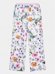 Guess Spodnie materiałowe J3YQ17 KAZQ2 Kolorowy Relaxed Fit. Spodnie materiałowe dla dziewczynek Guess, z aplikacjami, z materiału. Za 319.99 zł.