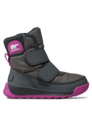 Sorel Śniegowce Childrens Whitney II Strap Wp NC3919 Szary. Szare buty zimowe dziewczęce Sorel, z materiału, bez zapięcia. Za 439.00 zł.