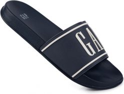 Męskie klapki sportowe miejskie na basen plażę granatowe GAP AUSTIN. Niebieskie klapki męskie GAP, z gumy, eleganckie. Za 99.00 zł.