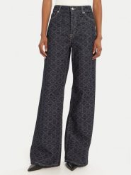 HUGO Jeansy 50541522 Granatowy Wide Leg. Niebieskie jeansy damskie Hugo. Za 519.99 zł.