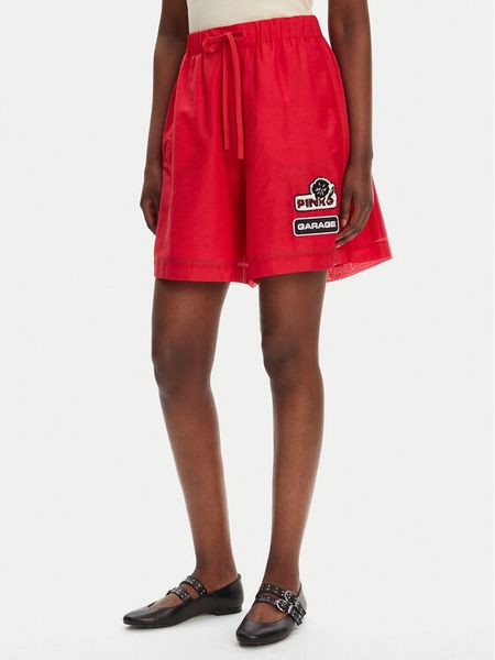 PINKO Szorty materiałowe Lewis 105243 A2M7 Czerwony Regular Fit. Czerwone szorty damskie Pinko, l, bez wzorów, z bawełny. Za 1,289.00 zł.