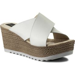 Klapki SERGIO BARDI - Busano SS127336018PF 102. Białe klapki damskie Sergio Bardi, ze skóry. W wyprzedaży za 119.00 zł.