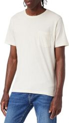 LEE SUSTAINABLE TEE REGULAR FIT MĘSKI T-SHIRT LOGO ECRU MELE L65UEC48 112116193. T-shirty męskie Lee, l, bez wzorów, bez kołnierzyka. Za 69.99 zł.