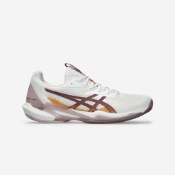 Buty tenisowe damskie ASICS Gel Resolution Speed FF3 na korty ziemne. Brązowe obuwie sportowe damskie Asics, bez wzorów, z kauczuku, tenisowe. Za 729.99 zł.