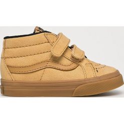 Vans - Trampki dziecięce. Brązowe trampki i tenisówki chłopięce marki Vans, bez wzorów, z materiału. W wyprzedaży za 159.90 zł.