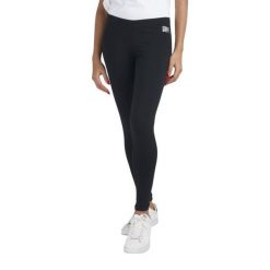 Legginsy miękki na siłownia na co dzień. Czarne legginsy damskie LEONE 1947 APPAREL, bez wzorów, z bawełny, na fitness i siłownię. W wyprzedaży za 82.10 zł.