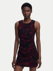 Desigual Sukienka koktajlowa Petofrunce 25WWVW20 Bordowy Slim Fit. Czerwone sukienki damskie Desigual, s, bez wzorów, z wiskozy, wizytowe, bez kołnierzyka, bez ramiączek. Za 489.99 zł.