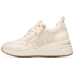 Buty sportowe Refresh 190-17505202 dla kobiet. Brązowe obuwie sportowe damskie Refresh, bez wzorów, z materiału, na fitness i siłownię. Za 281.55 zł.