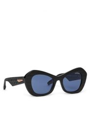 Trussardi Okulary przeciwsłoneczne TSW9055 Czarny. Czarne okulary przeciwsłoneczne damskie Trussardi. Za 579.99 zł.