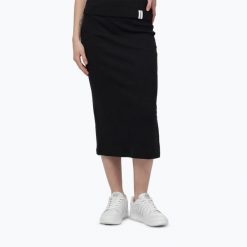Spódnica Pitbull Layla 1 Midi. Czarne spódnice damskie PITBULL, xs, bez wzorów, z bawełny, eleganckie, midi, dopasowane. Za 129.99 zł.