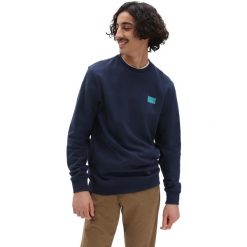 Bluza Vans Sequence Crew, Mężczyźni. Niebieskie bluzki z długim rękawem męskie Vans, m, bez wzorów, z bawełny, bez kaptura. Za 390.00 zł.