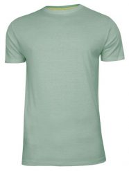 Miętowy Bawełniany T-Shirt Męski Bez Nadruku -Brave Soul- Zielona Koszulka, Krótki Rękaw, Basic. Zielone t-shirty męskie Brave Soul, na lato, l, bez wzorów, z bawełny, casualowe, bez kołnierzyka. Za 45.00 zł.