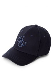 GUESS czapka z daszkiem Mężczyźni Bawełna niebieski, ONE SIZE. Niebieskie czapki i kapelusze męskie Guess, z aplikacjami, z bawełny, klasyczne. Za 169.95 zł.